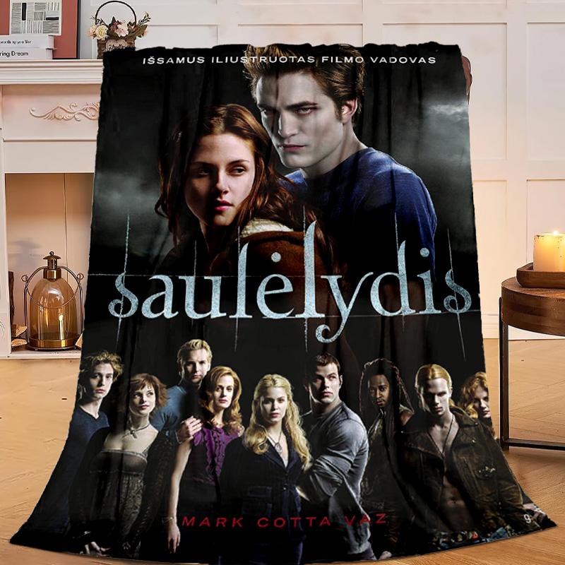 1PC vampire Saga Characters Flannel Blanket Gift, Suitable for Both Men And Women, Soft Ideal for Beds And Sofa, Birthday Or Christmas Gift