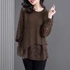 Women's New Stylish Loose and Age Reducing Versatile Lace Knit Sweater