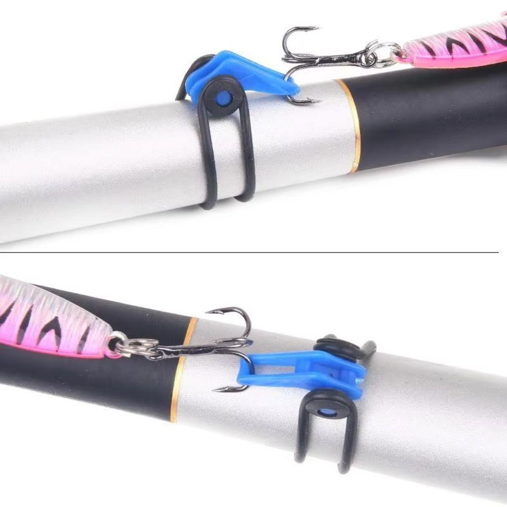 10pcs High Pulling Force Fishing Hook Keeper No Curling Fishing Rod Fixed Fishing Rod Pole