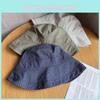Korean Sweet Cute Blue Check Fisherman Hat For Summer Sun Protection