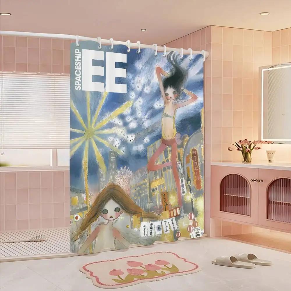 Ая Такано 1 шт. 150x180см Принт Перегородка для душа Ванная комната Водонепроницаемая и устойчивая к плесени