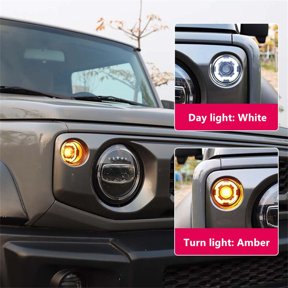 Car Front Turn Signal Light Fog Light Fit For Suzuki Jimny JB64 JB74 2019-2024