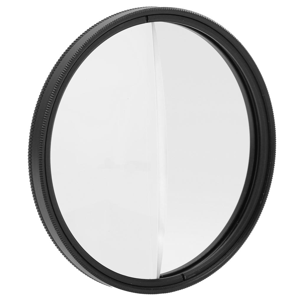 77mm Split Diopter Filter Optical Glass Prism Foreground Blur Filter for Camera Photography