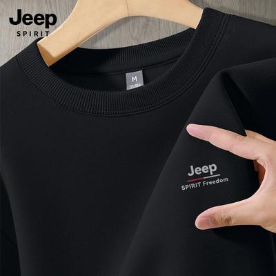 JEEP SPIRIT Мужской свитшот с круглым вырезом в американском повседневном стиле 2025