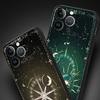 Чехол для телефона 'Созвездие' для iPhone 17 16 15 Pro Max 11 12 13 14 7 8 Plus SE 2020 X XR XS Мягкий Черный