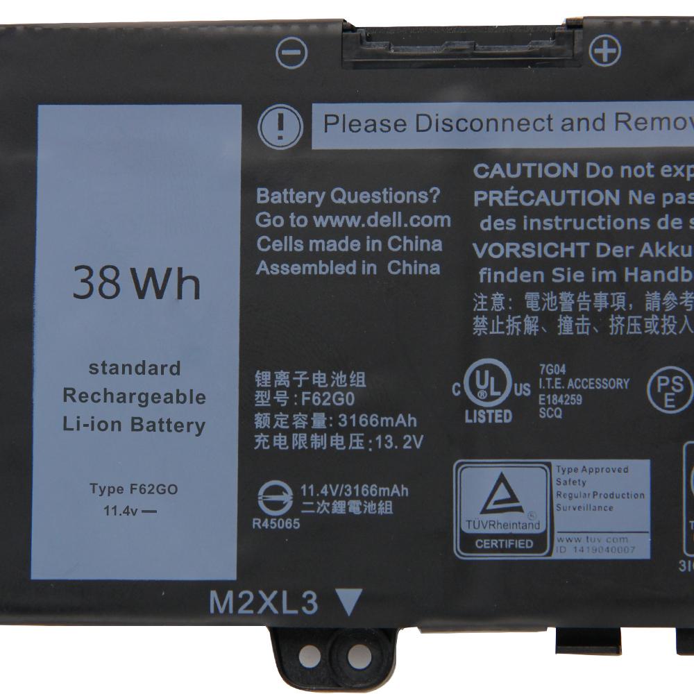 Запасной аккумулятор для ноутбука F62G0 F62GO для DELL Inspiron 13 5370 7370 7380 7373 Vostro RPJC3 0RPJC3 39DY5 039DY5