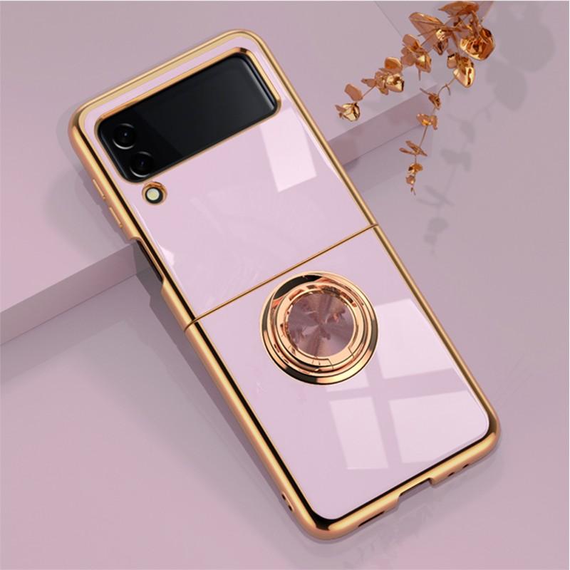 Magnetic Snap-On Phone Case With Kickstand Galaxy Z Flip 7 6 5 4 TPU Metal Bumper Shockproof Cover