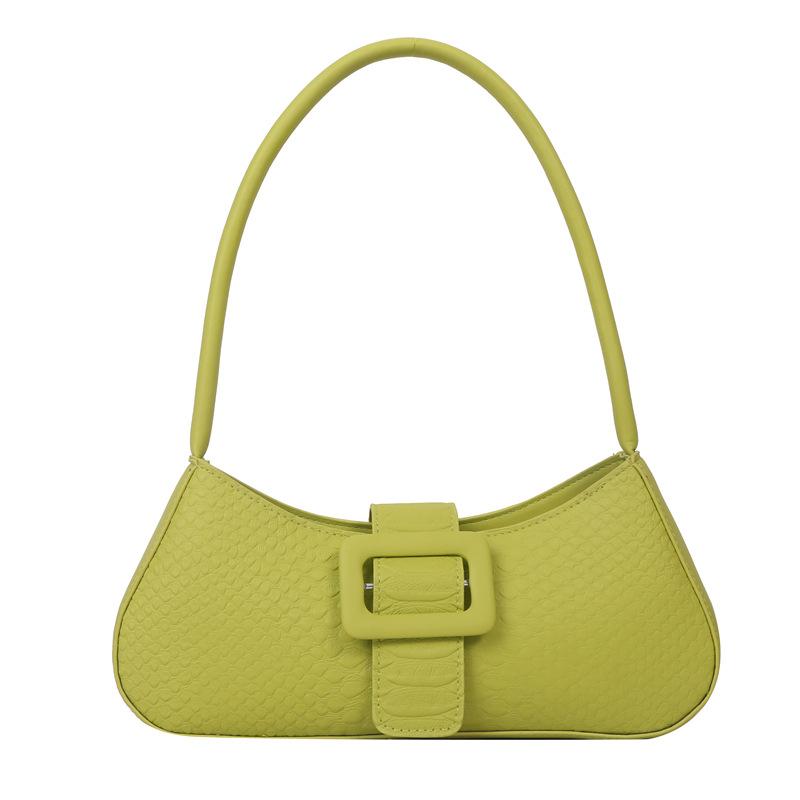 Французская сумка на плечо подмышку 2025 лето новая трендовая модная сумка-багет повседневная конфетного цвета маленькая квадратная сумка