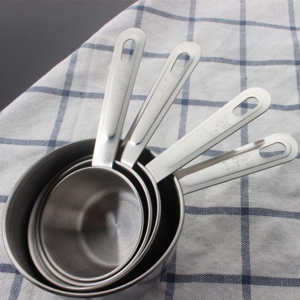 8Pcs Stackable Spoons Measuring Cups Measuring Spoons Set Scaled Baking Tools Cooking