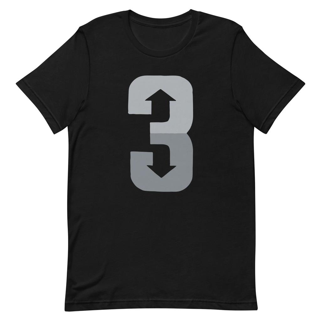 3 Up 3 Down Baseball Softball Black Tee Shirt Travel Ball Unisex t-shirt