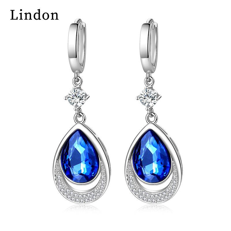 Lindon Zircon Copper Alloy Earrings Drop Earrings For Women Wedding Party Gifts