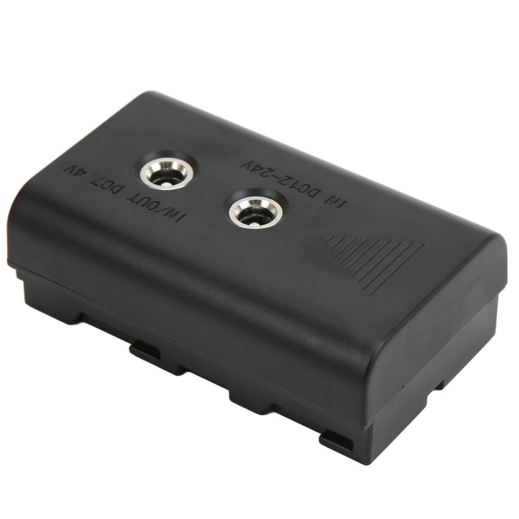 Dummy Battery with DC Elbow Cable Output 7.4V 3A for Sony NPF550 NPF570 NPF970 LED Light Monitor