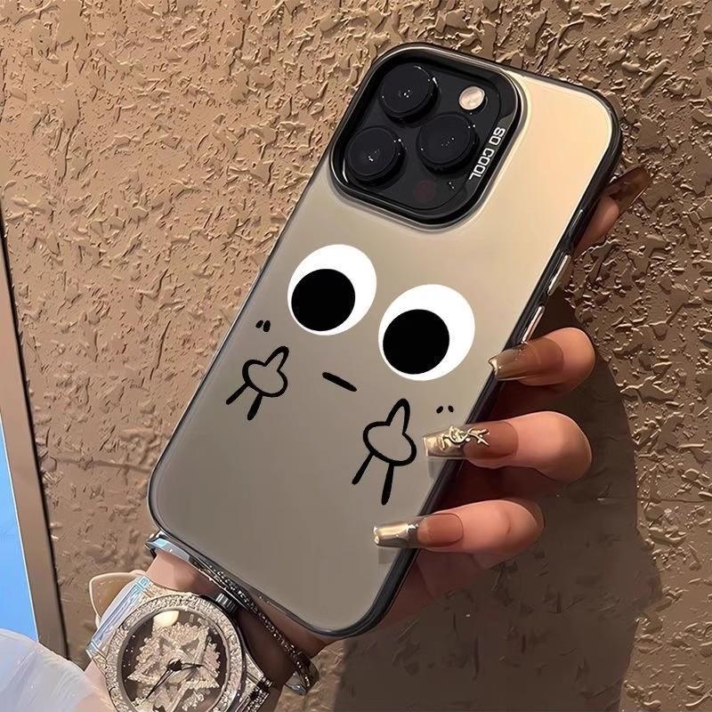 Простой и смешной вертикальный средний палец для чехла на телефон Apple 15promax iPhone16 fun 17Air пара 14