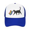 Unisex Women IntersexInclusive Progress Pride Flag Trucker Hat Outdoor Mesh Baseball Caps LGBT Pride Dad Hat Breathable Sports Cap