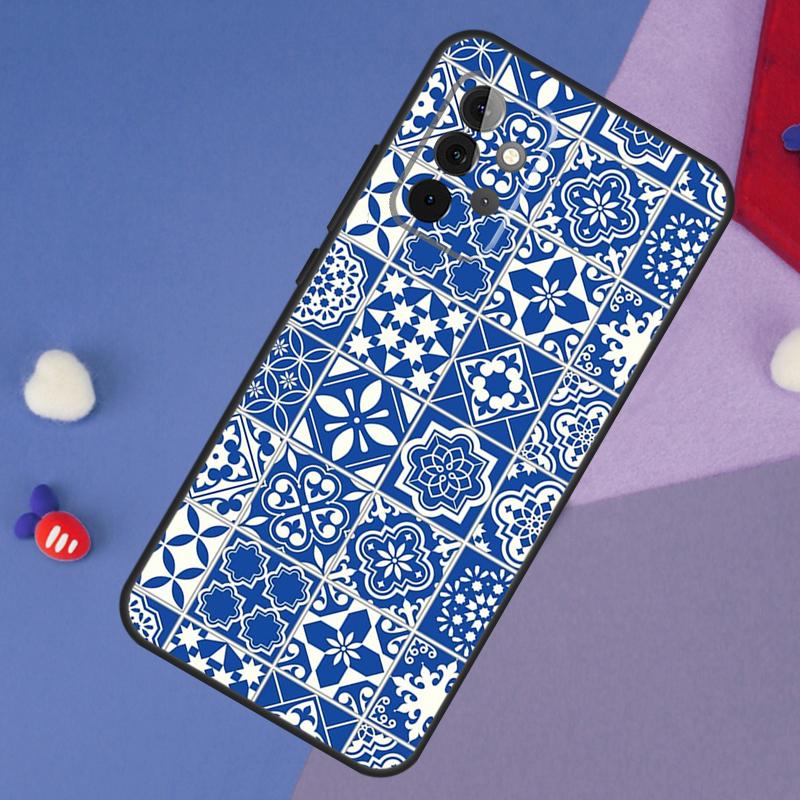 Марокканский чехол-плитка для Samsung Galaxy A14 A56 A36 A26 A16 A06 A54 A34 A12 A32 A52 A13 A33 A53 A15 A35 A55