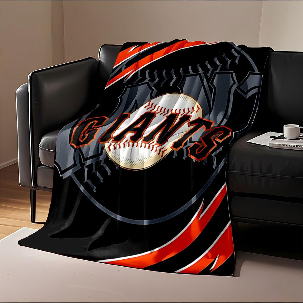 "Baseball Giants Theme Blanket" print blanket soft and cozy perfect for the living room bed sofa or a nap,gift