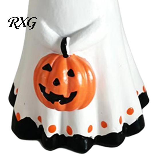 Halloween Party Supplies Ghost Ornament, Cute Tabletop Sculpture, Durable Resin Rustic Decorations Table for Home Festive Shelf Centerpiece