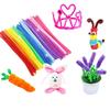 100pcs/set Chenille Sticks DIY Craft Toys Creative Fun Games Multicolor Wool