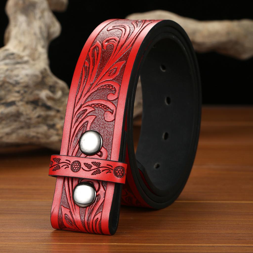 Персонализированный ремень в стиле вестерн из денима, ретро-дизайн, нейтральный стиль, мужской и женский тисненый ремень