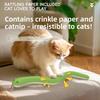 Зеленая Змея Игрушка для Кошек с Кошачьей Мятой Шуршащей Бумагой Устойчивая к Укусам Интерактивная Игрушка-Грызун для Котят Для Снятия Скуки Ежедневные Игры