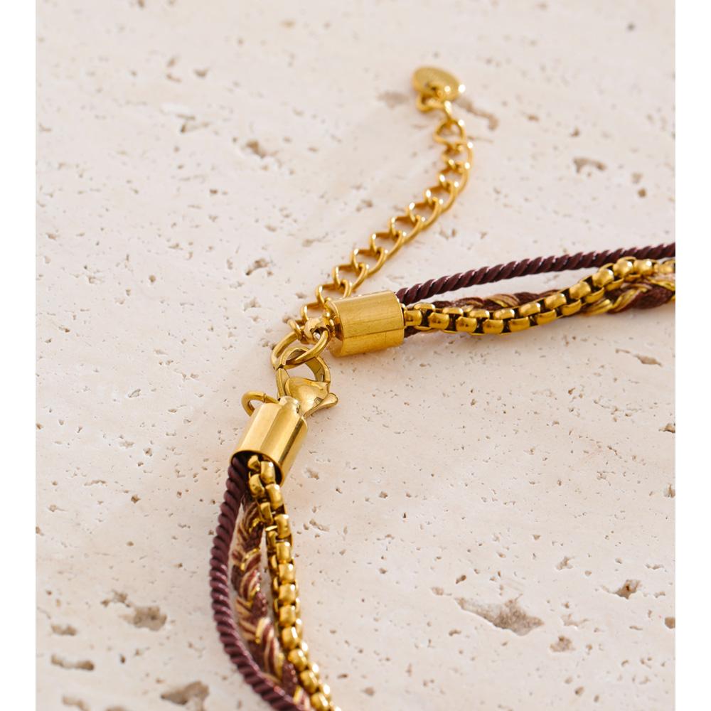 Yhpup Handmade Charms Pendant Jewelry Resin Acrylic Heart Palm Horn Drop Stainless Steel Rope Braid Chain New Necklace Vintage