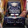 2026 Future Belongs You Graduation Celebration Blanket Personalized Name Soft Comfortable Stylish Blanket Car Blanket Perfect For Travel Camping