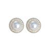 S911 silver needle pearl stud earrings new trendy high-end earrings simple exquisite small temperament ins earrings