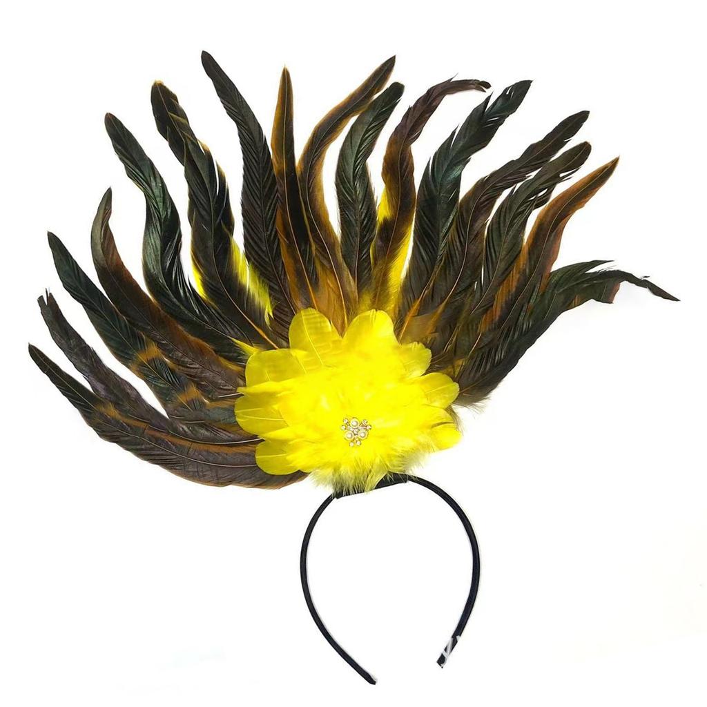 Elegant Feather Headband Cosplay Hair Accesories Fashion Hairpieces Costume Headwear for Parties and Celebrations