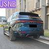 Для Geely Monjaro Xingyue L 2021 22 23 24 25 Задний бампер Диффузор Сплиттер Обвес Двойной выхлопной патрубок Черный Карбон