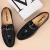 Модные повседневные кожаные мужские мокасины, новые мокасины ручной работы с крокодиловым узором, мужские туфли на плоской подошве из натуральной кожи, роскошные брендовые удобные туфли для вождения