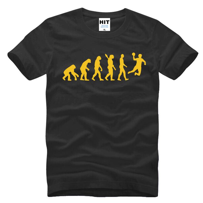 Evolution Handball T Shirt Men Summer Short Sleeve Fashion Cotton Cool Evolution TShirt top tees