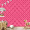 Geometric pink and powder pink rhombus wallpaper 50x1000