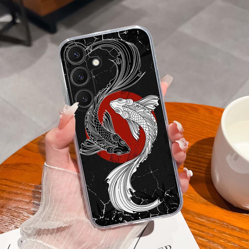 Чехол для Samsung Galaxy S25 FE Plus Ultra Прозрачный с рисунком цветов Задняя крышка для Samsung S 25 Ultra Мягкие противоударные чехлы для телефона