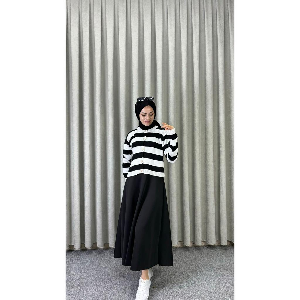 Расклешенная юбка в хиджабе Scuba