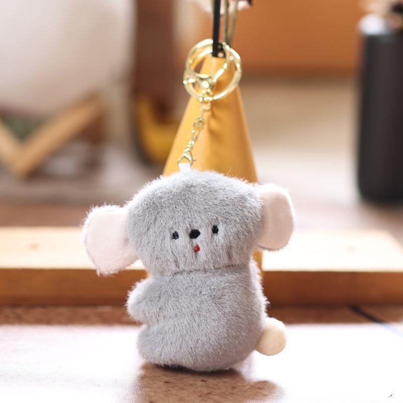 Cute Koala Keychain Plush Toy With Pp Cotton Filling For Bag Decor And Gifts