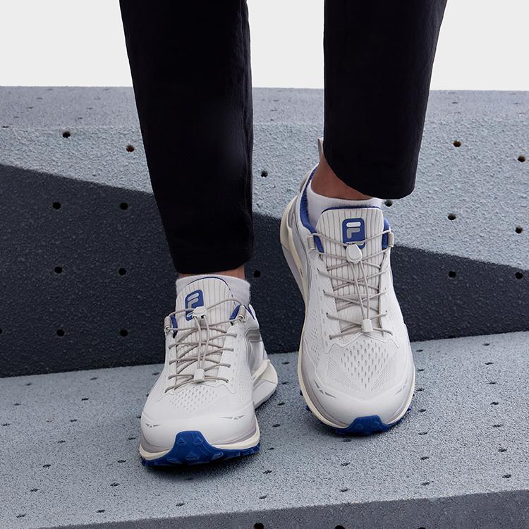 Fila 3A LYNX ATR Breathable Comfortable Fabric TPU Wrap Support Rebound Low Top Trail Running Shoes Men Sneaker Fog-Gray A12M311207FVD