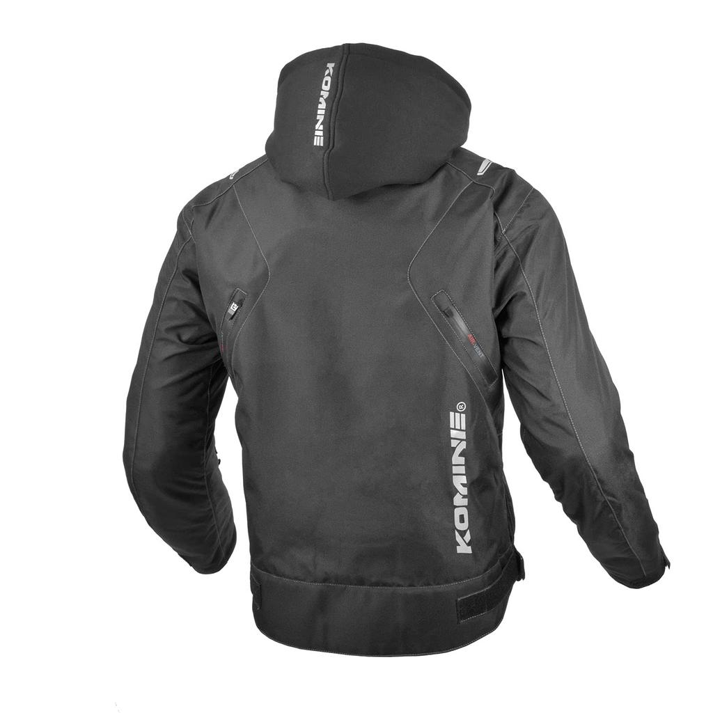 KOMINE Мотоциклетная куртка Защитная зимняя куртка Однотонная черная 2XL JK-5961