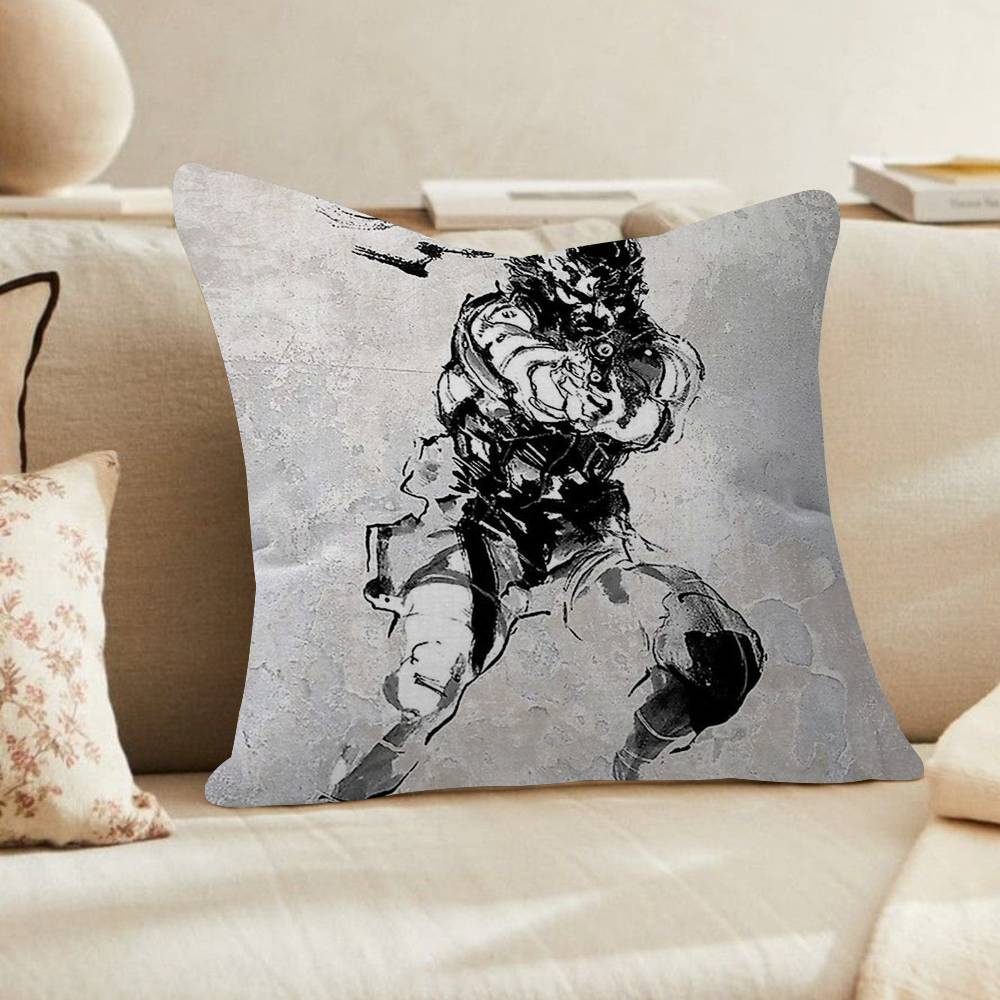 Handsome Man Game MMetal Gear SolidMT Maple Design Cushion Cover Happy Autumn Harvest decor Holiday Decorati Pillow Cover