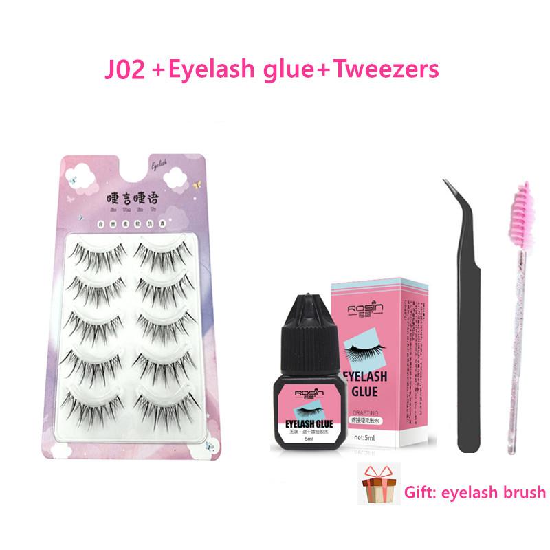 5 пар накладных ресниц в естественном стиле, подходят для начинающих. Наращивание ресниц. Отдельные ресницы. Специальный набор инструментов для наклеивания накладных ресниц.