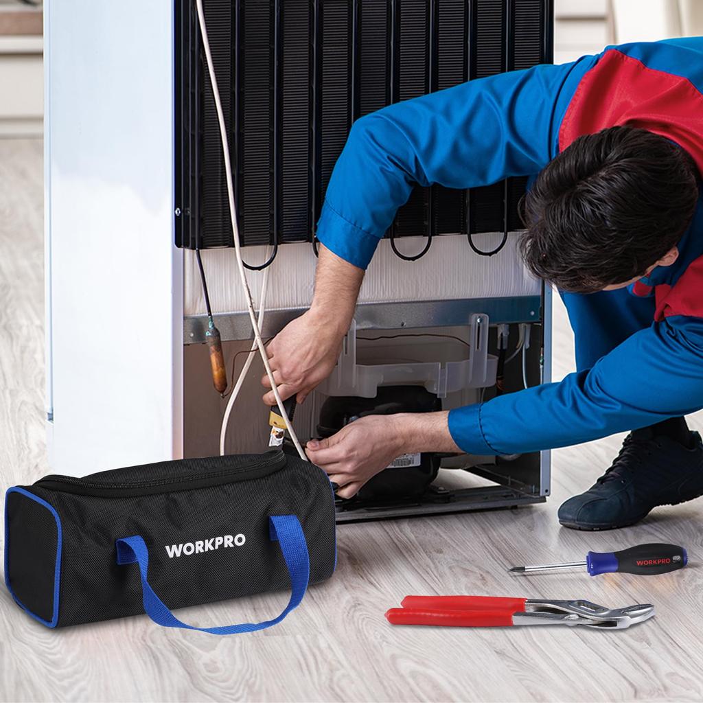 WORKPRO Инструмент Инструмент Инструмент Хранение Инструмента Большой 1680D Усиленный Широкий Ширина 32см Сумка, Кейс, Сумка, Сумка, Сумка, Хранение, Оксфорд, Нижний, Горизонтальный, Открытый,