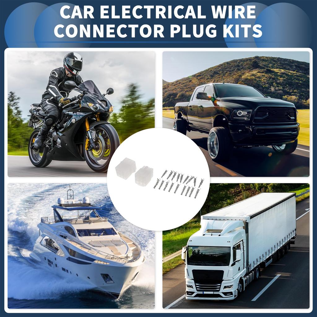 INFINAUTO 9-контактный автомобильный электрический разъем, комплект штекеров, серия 6,2 мм, для автомобиля, дома на колесах, грузовика