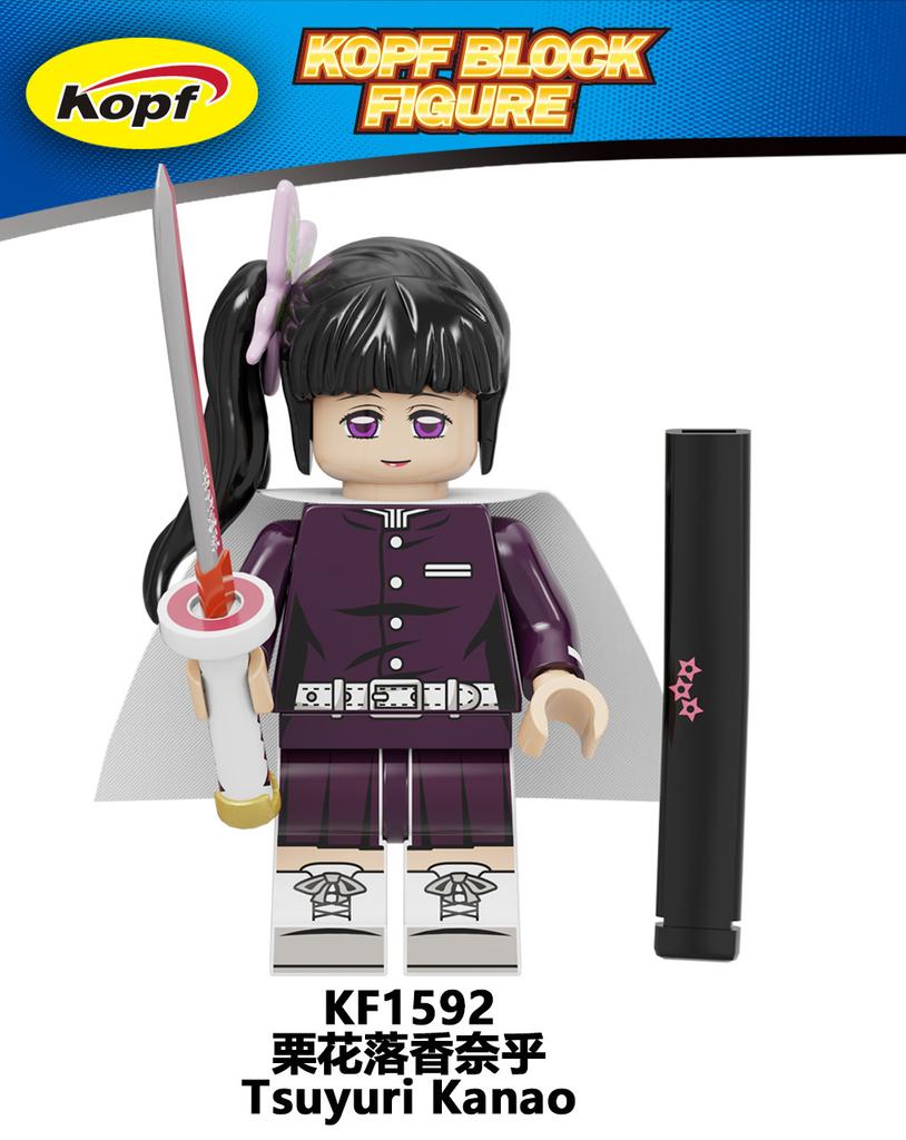 Kf6146 Ghost Exterminating Blade Building Block Miniature Small Particles Spliced Toy Bags Can Be Selected