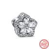 925 Silver Heart Christmas Hat Socks House Tree Apple Ice Crystal Snow Winter Beads Fit Original  Charms Bracelet Jewelry
