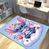 1pc. Cute Stitch Angel Wings Cloud Home Office Chair Outdoor Rug Valentine's Day Gift Heart Shape Decor Matz041073
