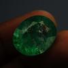 Natural Green Emerald Loose Gemstone Muzo 12 ct Oval Cut for Jewelry Making and Gem Collections