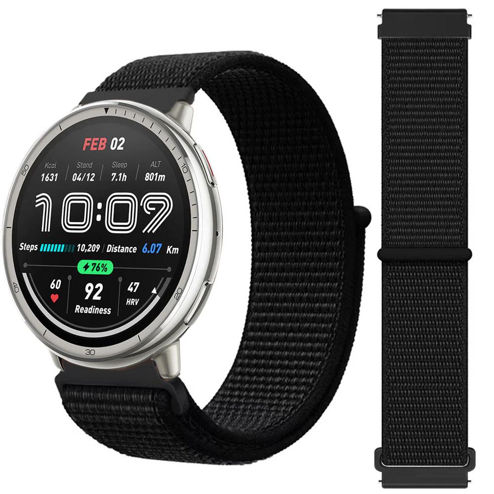 20mm 22mm Nylon Loop Strap for Amazfit Active 2 GTS 4/3/2 Mini Sports Bracelet Wristband Amazfit Bip 6/5 Balance GTR 4/3 Correa