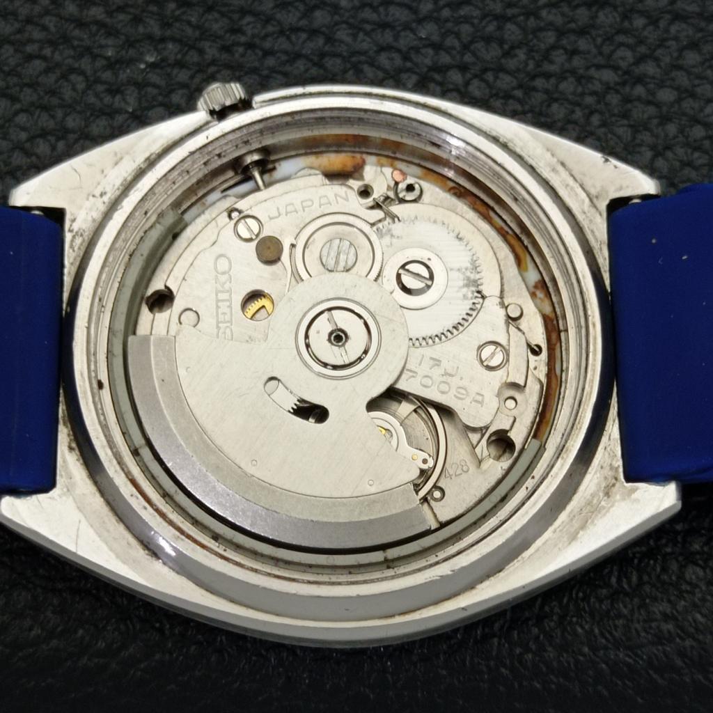 Б/У винтажные мужские часы SEIKO 5 AUTOMATIC 7009A из Японии с синим циферблатом a433620-2