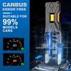 2 шт. H7 H4 LED CANBUS Лампы для фар H11 H8 9005 HB3 9006 HB4 для автомобиля 30000 лм Супер яркие светодиодные прожекторы Беспроводная турбо-вентиляторная фара Автомобильная противотуманная фара