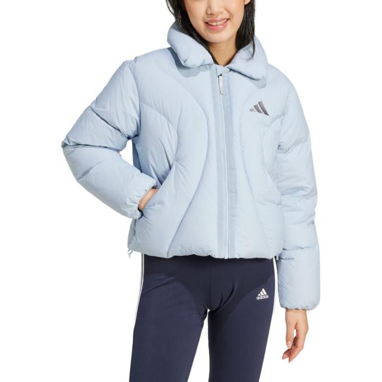 adidas Женская синяя пуховая куртка JG5933