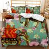 3D Elephant Theme Bedding Set Pillow Cover Bedding Set Duvet Cover Full Size Single/Double Bed Home Decoration